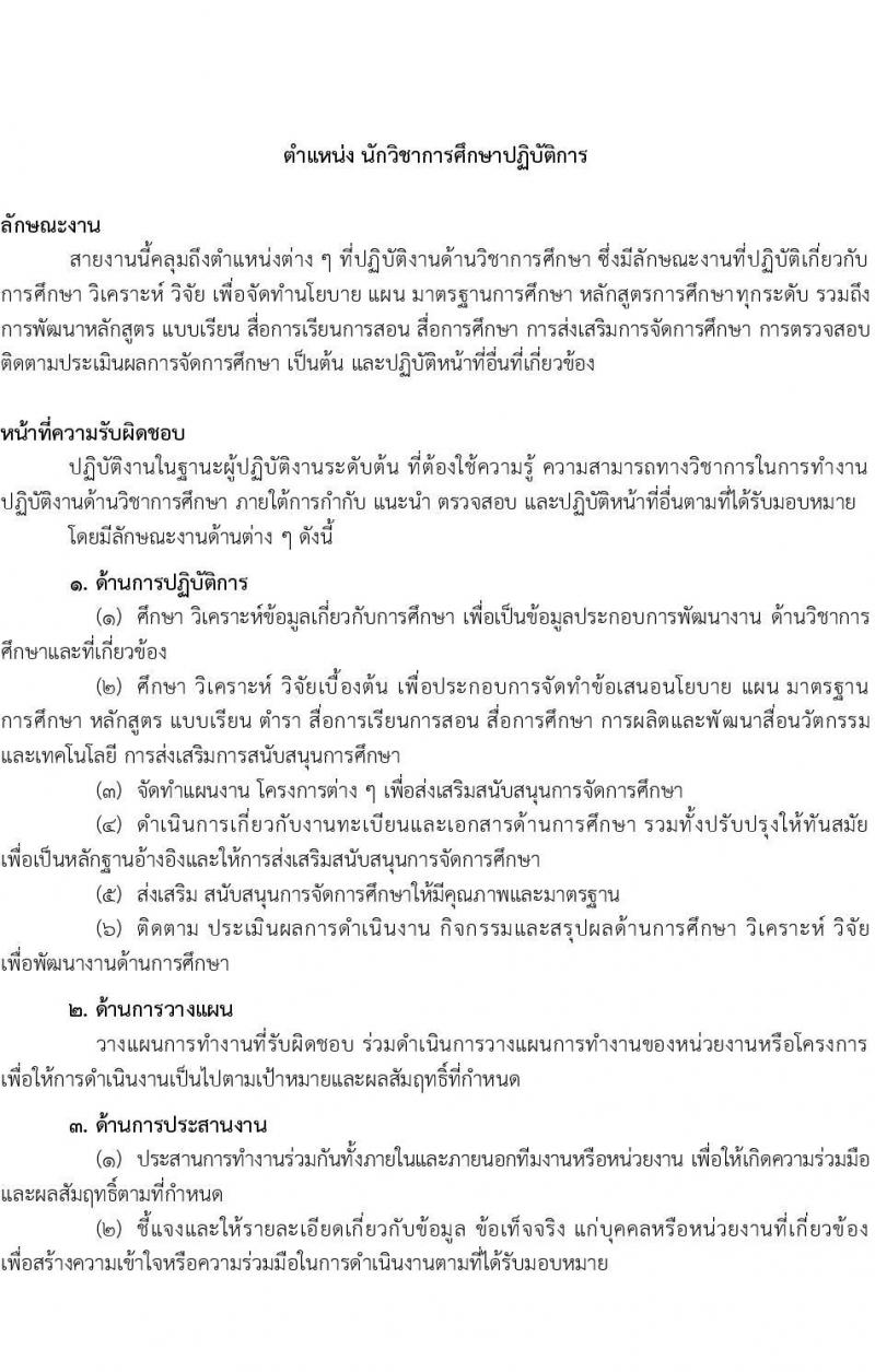 อ.ก.ค.ศ. สำนักงานปลัดกระทรวงศึกษาธิการ สังกัด กศน. รับสมัครสอบแข่งขันเพื่อบรรจุและแต่งตั้งบุคคลเข้ารับราชการ จำนวน 23 อัตรา (วุฒิ ป.ตรี ทุกสาขา) รับสมัครสอบทางอินเทอร์เน็ต ตั้งแต่วันที่ 17-31 ม.ค. 2565