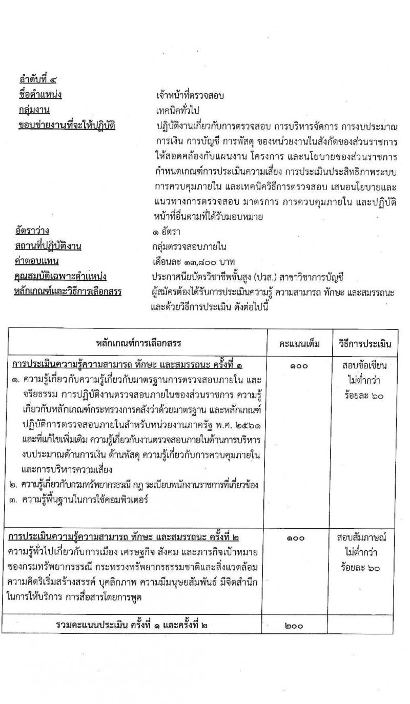 กรมทรัพยากรธรณี รับสมัครบุคคลเพื่อเลือกสรรเป็นพนกังานราชการทั่วไป จำนวน 8 ตำแหน่ง ครั้งแรก 25 อัตรา (วุฒิ ม.ต้น ม.ปลาย ปวช. ปวส. ป.ตรี) รับสมัครสอบทางอินเทอร์เน็ต ตั้งแต่วันที่ 17-21 ม.ค. 2565