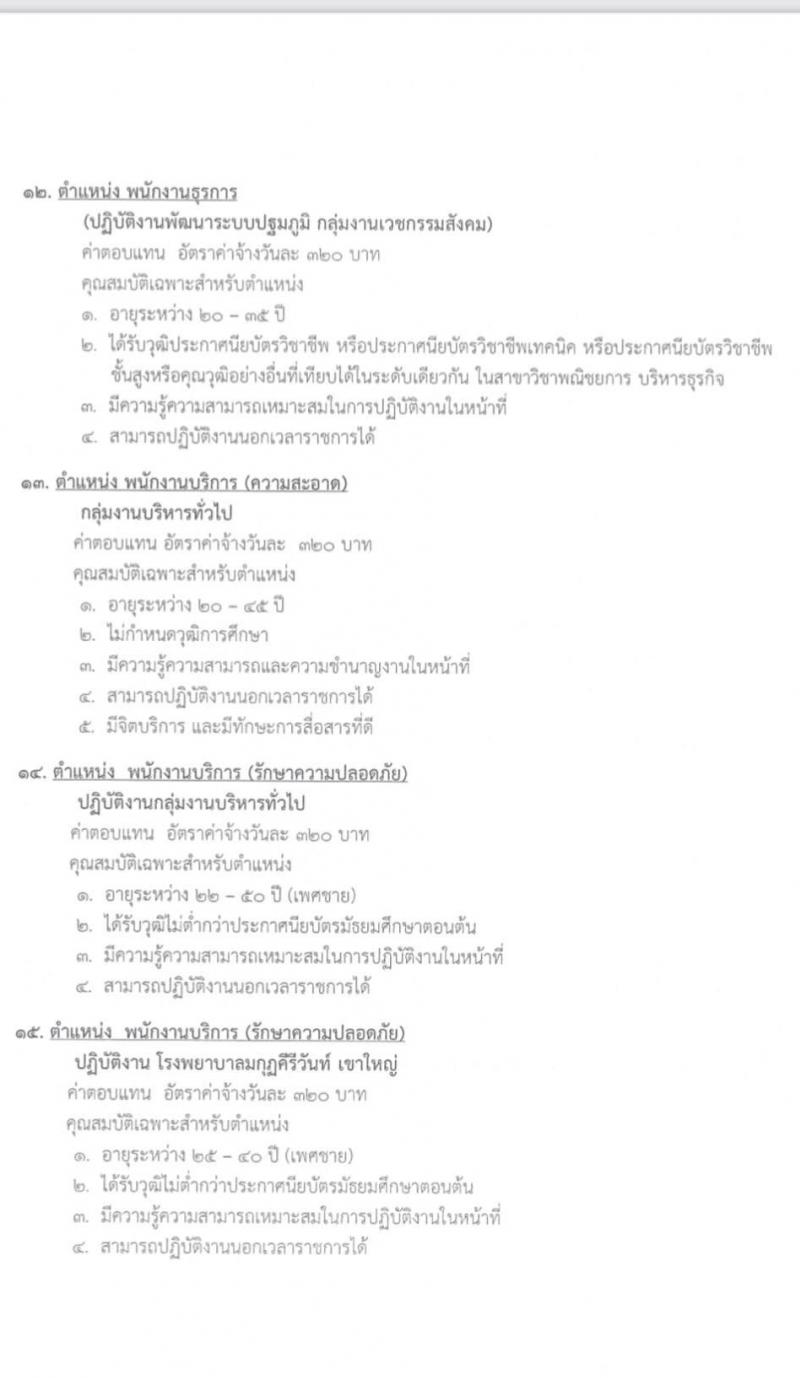 โรงพยาบาลปากช่องนานา รับสมัครบุคคลเพื่อสอบคัดเลือกบรรจุเป็นลูกจ้างชั่วคราว (รายวัน) จำนวน 15 ตำแหน่ง 23 อัตรา (วุฒิ ม.ต้น ม.ปลาย ปวช. ปวส. ป.ตรี) รับสมัครสอบตั้งแต่วันที่ 20-31 ม.ค. 2565