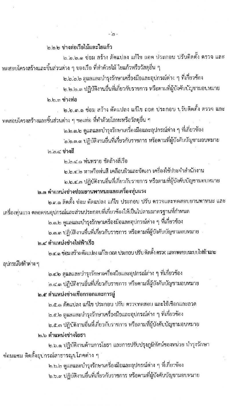 กรมอู่ทหารเรือ รับสมัครบุคคลพลเรือน เพื่อเลือกสรรเป็นพนักงานราชการ จำนวน 100 อัตรา (วุฒิ ม.ต้น หรือเทียบเท่าขึ้นไป ปวช. ป.ตรี) รับสมัครสอบออนไลน์ ตั้งแต่วันที่ 1-13 ก.พ. 2565