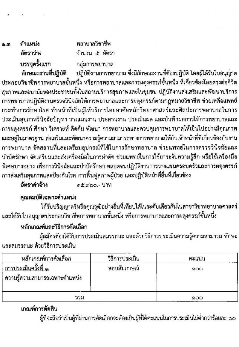 โรงพยาบาลสุราษฎร์ธานี รับสมัครสอบคัดเลือกบุคคลเพื่อจ้างเป็นลูกจ้างชั่วคราว (รายวัน) จำนวน 7 ตำแหน่ง 43 อัตรา (วุฒิ ม.ต้น ม.ปลาย) รับสมัครสอบตั้งแต่วันที่ 9-14 ก.พ. 2565