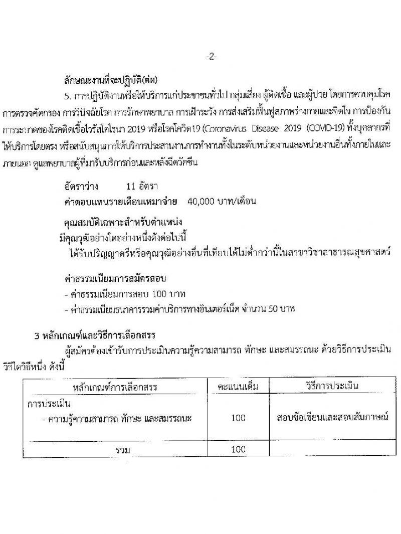 สาธารณสุขจังหวัดชัยภูมิ รับสมัครบุคคลเพื่อเลือกสรรเป็นพนักงานราชการเฉพาะกิจ จำนวน 24 อัตรา (วุฒิ ป.ตรี) รับสมัครสอบทางอินเทอร์เน็ต ตั้งแต่วันที่ 22-25 ก.พ. 2565