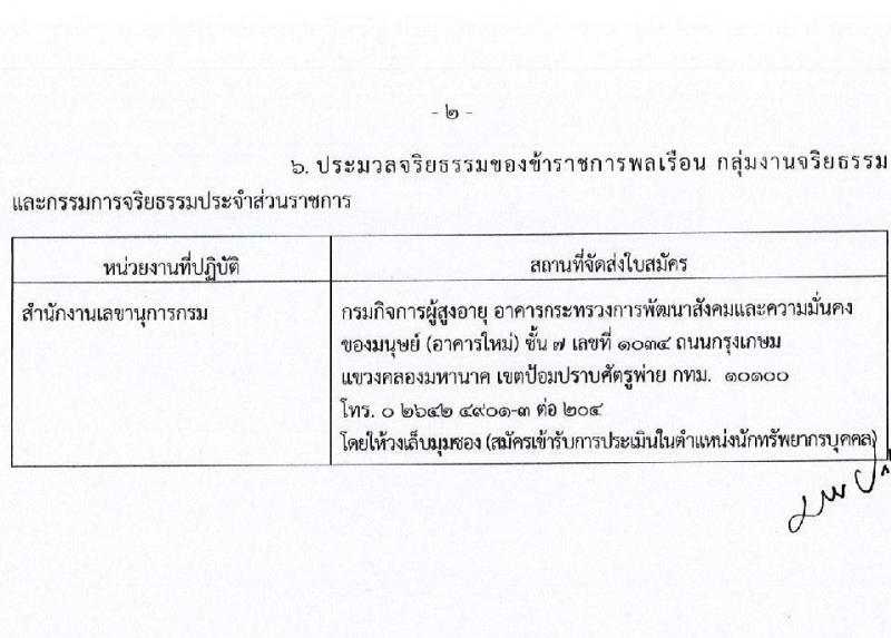 กรมกิจการผู้สูงอายุ รับสมัครบุคคลเพื่อเลือกสรรเป็นพนักงานราชการทั่วไป จำนวน 7 อัตรา (วุฒิ ม.ต้น ม.ปลาย ปวช. ป.ตรี) รับสมัครทางไปรษณีย์ (ems) รับสมัครสอบตั้งแต่วันที่ 28 ก.พ. – 4 มี.ค. 2565