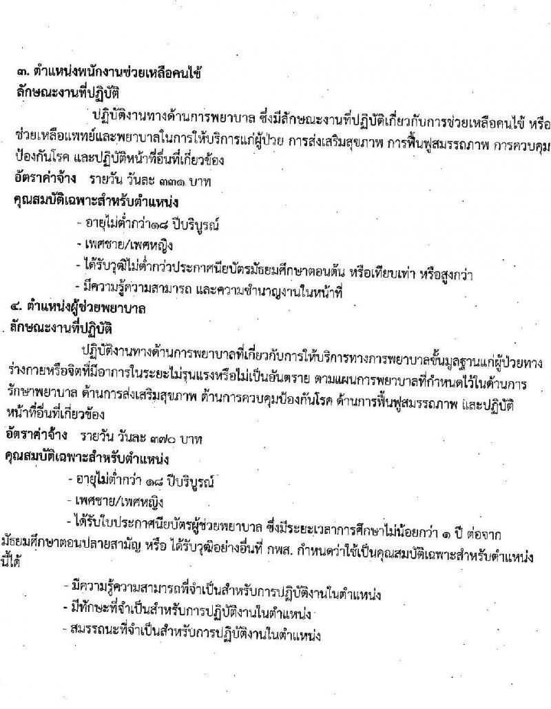 โรงพยาบาลธัญบุรี รับสมัครคัดเลือกบุคคลเพื่อบรรจุเป็นลูกจ้างชั่วคราว (รายวัน) จำนวน 5 ตำแหน่ง 21 อัตรา (วุฒิ ม.ต้น ม.ปลาย ปวช. ป.ตรี) รับสมัครสอบตั้งแต่วันที่ 22-28 ก.พ. 2565