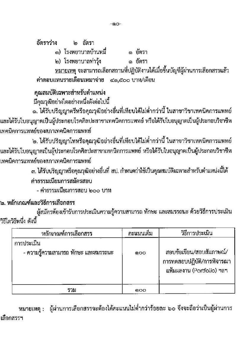 สาธารณสุขจังหวัดลพบุรี รับสมัครบุคคลเพื่อเลือกสรรเป็นพนักงานราชการเฉพาะกิจ จำนวน 3 ตำแหน่ง 30 อัตรา (วุฒิ ป.ตรี ป.โท) รับสมัครสอบตั้งแต่วันที่ 28 ก.พ. – 4 มี.ค. 2565