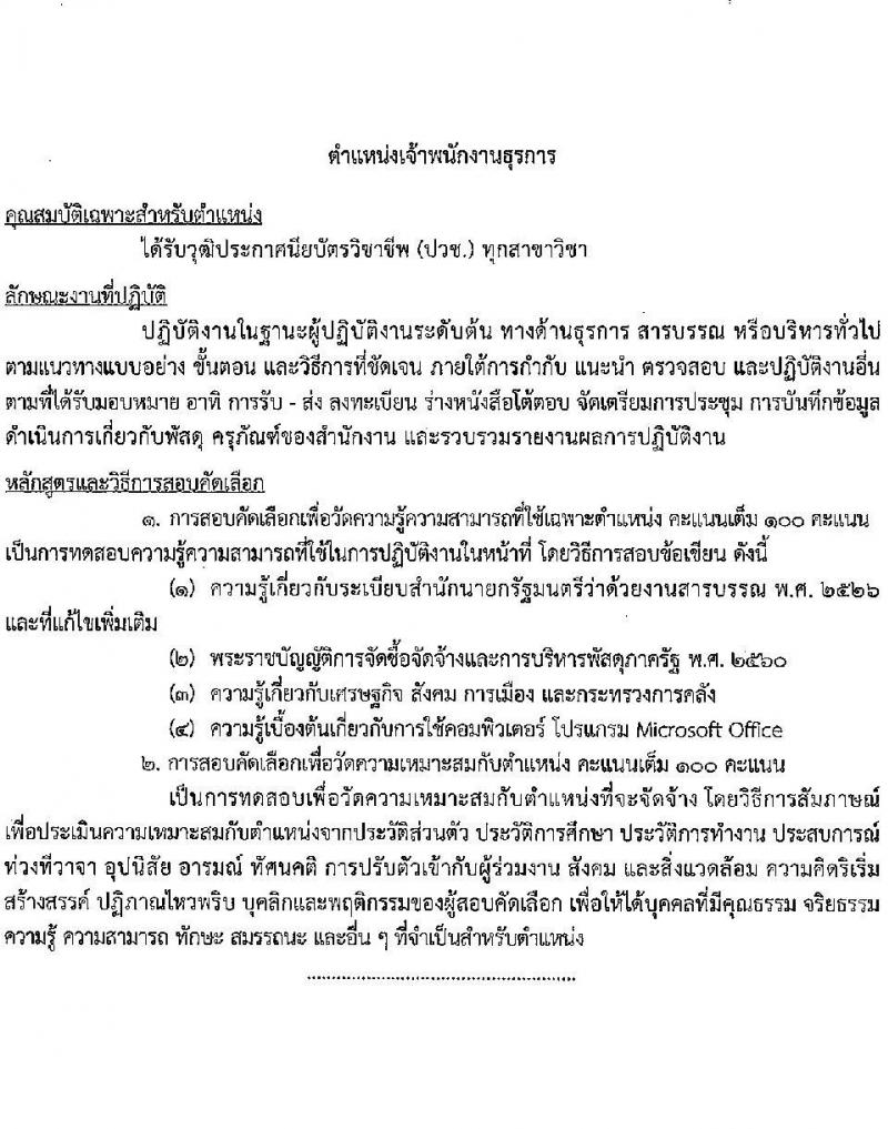 สำนักงานปลัดกระทรวงการคลัง รับสมัครสอบคัดเลือกบุคคลเป็นลูกจ้างชั่วคราว จำนวน 2 ตำแหน่ง 11 อัตรา (วุฒิ ปวช. ป.ตรี) รับสมัครสอบทางไปรษณีย์ ตั้งแต่วันที่ 8-15 มี.ค. 2565