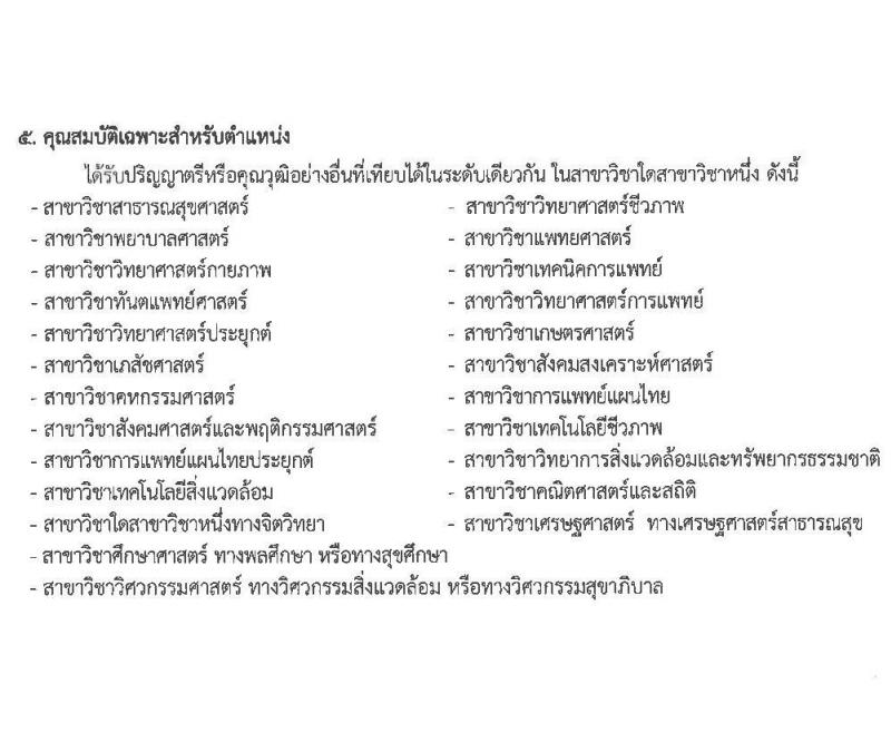 กองด่านควบคุมโรคติดต่อระหว่างประเทศและกักกันโรค รับสมัครบุคคลเพื่อเลือกสรรเป็นพนักงานราชการเฉพาะกิจ จำนวน 3 ตำแหน่ง 81 อัตรา (วุฒิ ป.ตรี ป.โท) รับสมัครสอบตั้งแต่วันที่ 2-8 มี.ค. 2565