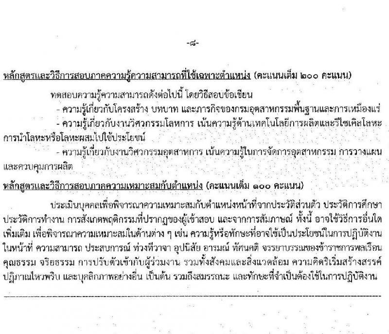 กรมอุตสาหกรรมพื้นฐานและการเหมืองแร่ รับสมัครสอบแข่งขันเพื่อบรรจุและแต่ตั้งบุคคลเข้ารับราชการ จำนวน 8 ตำแหน่ง อัตรา ครั้งแรก 14 อัตรา (วุฒิ ปวส. ป.ตรี ป.โท) รับสมัครสอบทางอินเทอร์เน็ต ตั้งแต่วันที่ 9-31 มี.ค. 2565