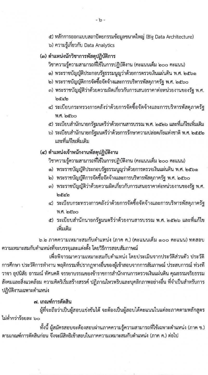 สำนักงานการตรวจเงินแผ่นดิน รับสมัครสอบแข่งขันเพื่อบรรจุและแต่งตั้งบุคคลเข้ารับราชการ จำนวน 4 ตำแหน่ง ครั้งแรก 35 อัตรา (วุฒิ ปวช. ป.ตรี) รับสมัครสอบทางอินเทอร์เน็ต ตั้งแต่วันที่ 17 มี.ค. – 8 เม.ย. 2565
