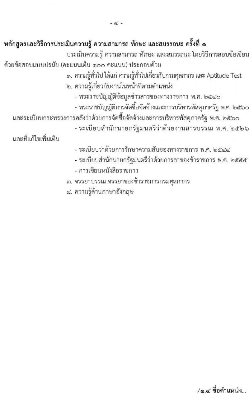 กรมศุลกากร รับสมัครบุคคลเพื่อเลือกสรรเป็นพนักงานราชการทั่วไป จำนวน 4 ตำแหน่ง ครั้งแรก 21 อัตรา (วุฒิ ปวช. ปวส. ป.ตรี) รับสมัครสอบทางอินเทอร์เน็ต ตั้งแต่วันที่ 18-31 มี.ค. 2565