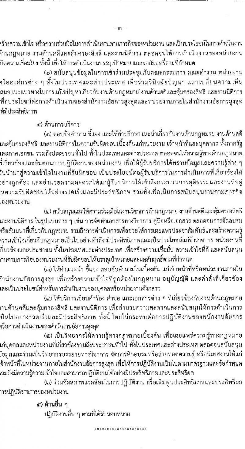 สำนักงานอัยการสูงสุด รับสมัครสอบแข่งขันเพื่อบรรจุและแต่งตั้งบุคคลเข้ารับราชการในตำแหน่งนิติกรปฏิบัติการ จำนวนครั้งแรก 241 อัตรา (วุฒิ ป.ตรี) รับสมัครสอบออนไลน์ ตั้งแต่วันที่ 30 มี.ค. – 26 เม.ย. 2565