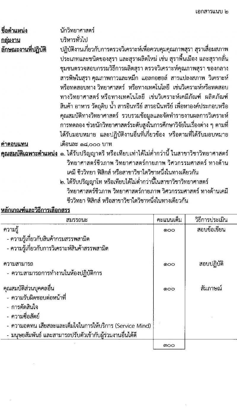 กรมสรรพสามิต รับสมัครบุคคลเพื่อเลือกสรรเป็นพนักงานราชการทั่วไป จำนวน 5 ตำแหน่ง 16 อัตรา (วุฒิ ปวช. ปวท. ปวส. ป.ตรี ป.โท) รับสมัครสอบตั้งแต่วันที่ 25-29 เม.ย. 2565