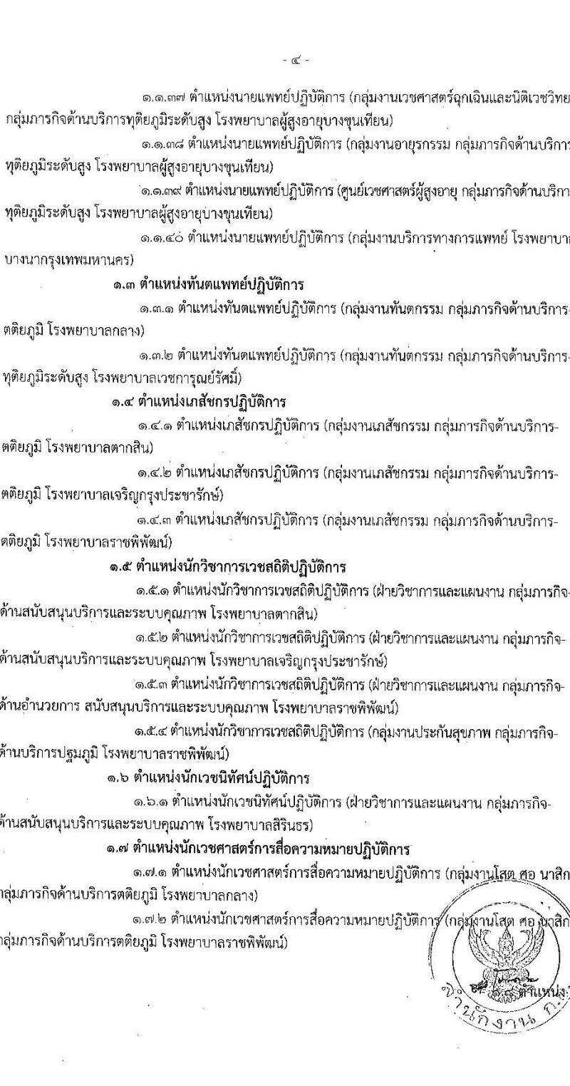สำนักงานคณะกรรมการข้าราชการกรุงเทพมหานคร รับสมัครคัดเลือกเพื่อบรรจุและแต่งตั้งบุคคลเข้ารับราชการ จำนวน 40 ตำแหน่ง ครั้งแรก 143 อัตรา (วุฒิ ปวส. ป.ตรี ป.โท) รับสมัครสอบ ตั้งแต่วันที่ 5-18 พ.ค. 2565