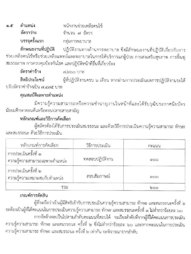 โรงพยาบาลสุราษฎร์ธานี รับสมัครบุคคลเพื่อคัดเลือกเป็นลูกจ้างชั่วคราวเงินบำรุง (รายวัน) จำนวน 8 ตำแหน่ง 25 อัตรา (วุฒิ ม.ต้น ม.ปลาย ปวช. ปวส. ป.ตรี) รับสมัครสอบตั้งแต่วันที่ 19-27 พ.ค. 2565
