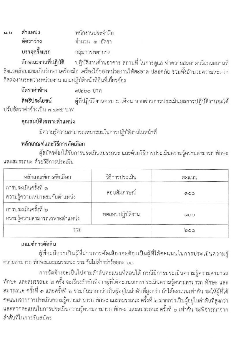 โรงพยาบาลสุราษฎร์ธานี รับสมัครบุคคลเพื่อคัดเลือกเป็นลูกจ้างชั่วคราวเงินบำรุง (รายวัน) จำนวน 8 ตำแหน่ง 25 อัตรา (วุฒิ ม.ต้น ม.ปลาย ปวช. ปวส. ป.ตรี) รับสมัครสอบตั้งแต่วันที่ 19-27 พ.ค. 2565