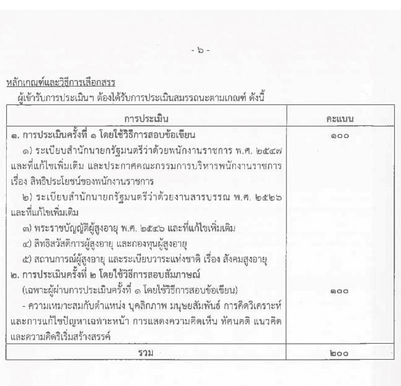 กรมกิจการผู้สูงอายุ รับสมัครบุคคลเพื่อเลือกสรรเป็นพนักงานกองทุนผู้สูงอายุ จำนวน 3 ตำแหน่ง 4 อัตรา (วุฒิ ป.ตรี) รับสมัครสอบตั้งแต่วันที่ 26 พ.ค. – 7 มิ.ย. 2565