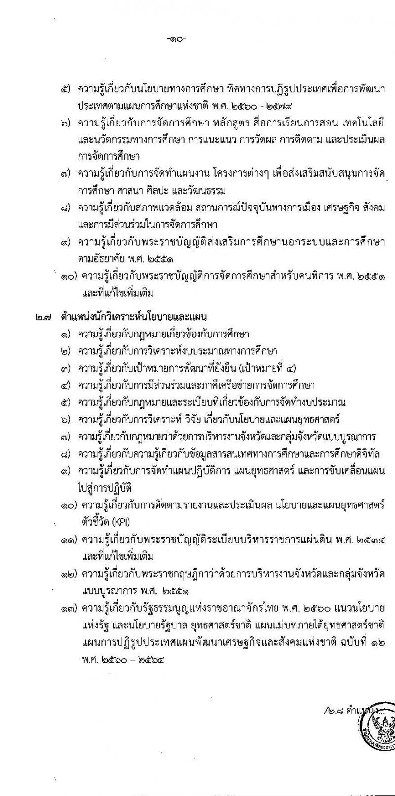 อ.ก.ค.ศ. สำนักงานปลัดกระทรวงศึกษาธิการ รับสมัครสอบแข่งขันเพื่อบรรจุและแต่งตั้งบุคคลเข้ารับราชการ ประเภทวิชาการ ระดับปฏิบัติการ และประเภททั่วไป ระดับปฏิบัติงาน จำนวน 9 ตำแหน่ง ครั้งแรก 208 อัตรา (วุฒิ ปวช. ปวส. ป.ตรี) รับสมัครสอบทางอินเทอร์เน็ต ตั้งแต่วันที่ 27 พ.ค. – 10 มิ.ย. 2565
