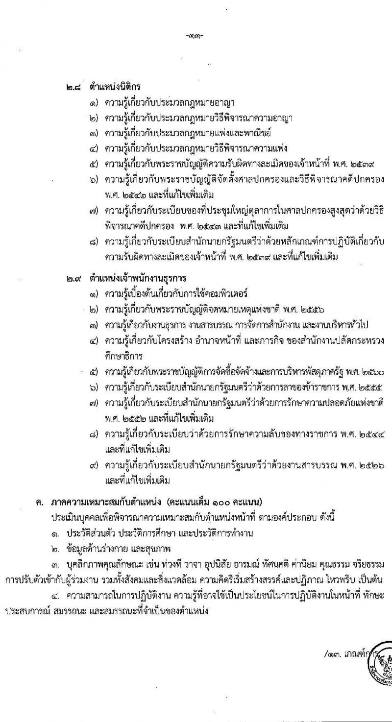 อ.ก.ค.ศ. สำนักงานปลัดกระทรวงศึกษาธิการ รับสมัครสอบแข่งขันเพื่อบรรจุและแต่งตั้งบุคคลเข้ารับราชการ ประเภทวิชาการ ระดับปฏิบัติการ และประเภททั่วไป ระดับปฏิบัติงาน จำนวน 9 ตำแหน่ง ครั้งแรก 208 อัตรา (วุฒิ ปวช. ปวส. ป.ตรี) รับสมัครสอบทางอินเทอร์เน็ต ตั้งแต่วันที่ 27 พ.ค. – 10 มิ.ย. 2565