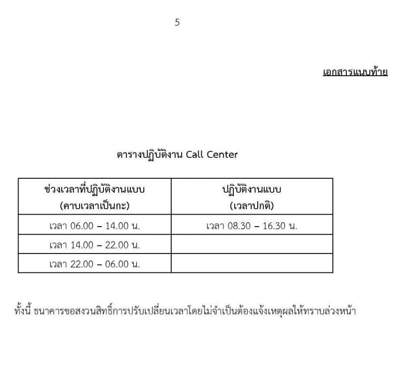 ธนาคารเพื่อการเกษตรและสหกรณ์การเกษตร รับสมัครบุคคลภายนอกเพื่อปฏิบัติงานตำแหน่งผู้ช่วยพนักงานลูกค้าสัมพันธ์ (Call Center) จำนวน 10 อัตรา (วุฒิ ไม่ต่ำกว่า ป.ตรี) รับสมัครทางอีเมล รับสมัครตั้งแต่วันที่ 25 พ.ค. – 5 มิ.ย. 2565