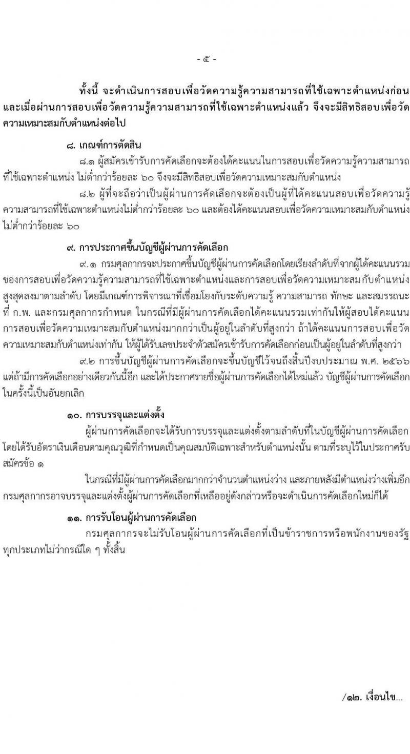 กรมศุลการ รับสมัครัดเลือกเพื่อบรรจุบุคคลเข้ารับราชการในตำแหน่งนายช่างศิลป์ปฏิบัติงาน ครั้งแรก 1 อัตรา (วุฒิ ปวส.) รับสมัครสอบตั้งแต่วันที่ 9-15 มิ.ย. 2565