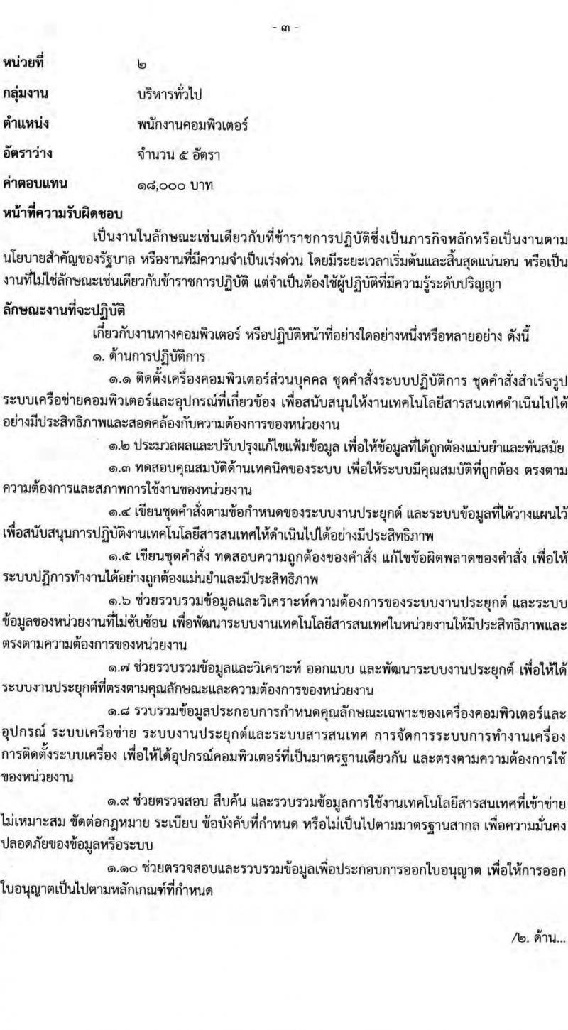 กรมการปกครอง รับสมัครบุคคลเพื่อเลือกสรรเป็นพนักงานราชการทั่วไป จำนวน 5 ตำแหน่ง 21 อัตรา (วุฒิ ปวส. ป.ตรี) รับสมัครสอบออนไลน์ ตั้งแต่วันที่ 24 มิ.ย. – 19 ก.ค. 2565