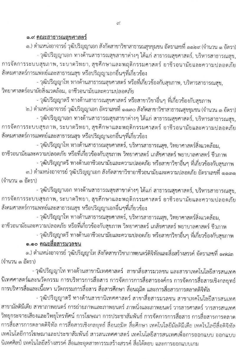 มหาวิทยาลัยรามคำแหง รับสมัครคัดเลือกบุคคลเพื่อบรรจุและแต่งตั้งเป็นพนักงานมหาวิทยาลัย (งบประมาณแผ่นดิน) ตำแหน่งอาจารย์ จำนวน 69 อัตรา (วุฒิ ป.โท ป.เอก) รับสมัครสอบตั้งแต่วันที่ 24 มิ.ย. – 8 ก.ค. 2565