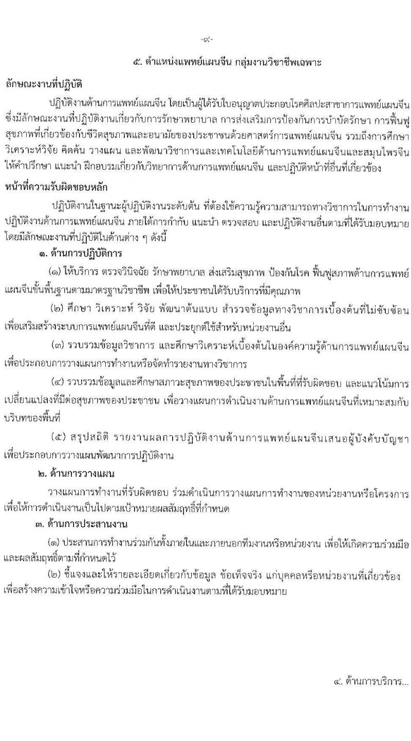 กรมการแพทย์แผนไทและการแพทย์ทางเลือก รับสมัครบุคคลเพื่อเลือกสรรเป็นพนักงานราชการทั่วไป จำนวน 6 ตำแหน่ง 8 อัตรา (วุฒิ ปวส. ป.ตรี) รับสมัครสอบทางอินเทอร์เน็ต ตั้งแต่วันที่ 4-8 ก.ค. 2565