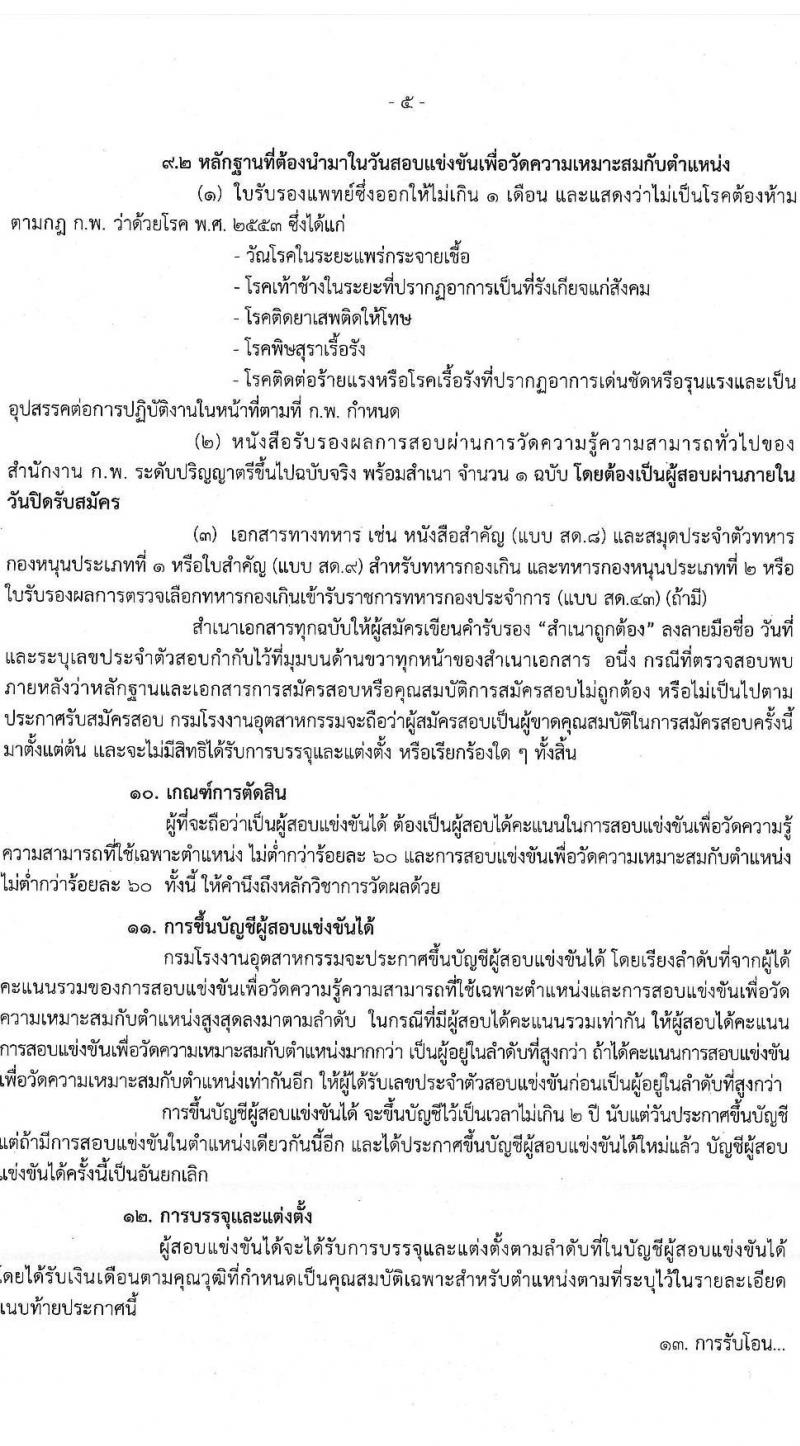 กรมโรงงานอุตสาหกรรม รับสมัครสอบแข่งขันเพื่อบรรจุและแต่งตั้งบุคคลเข้ารับราชการ ในตำแหน่งนักวิชาการคอมพิวเตอร์ปฏิบัติการ จำนวนครั้งแรก 4 อัตรา (วุฒิ ป.ตรี) รับสมัครสอบทางอินเทอร์เน็ต ตั้งแต่วันที่ 11 ก.ค. – 5 ส.ค. 2565