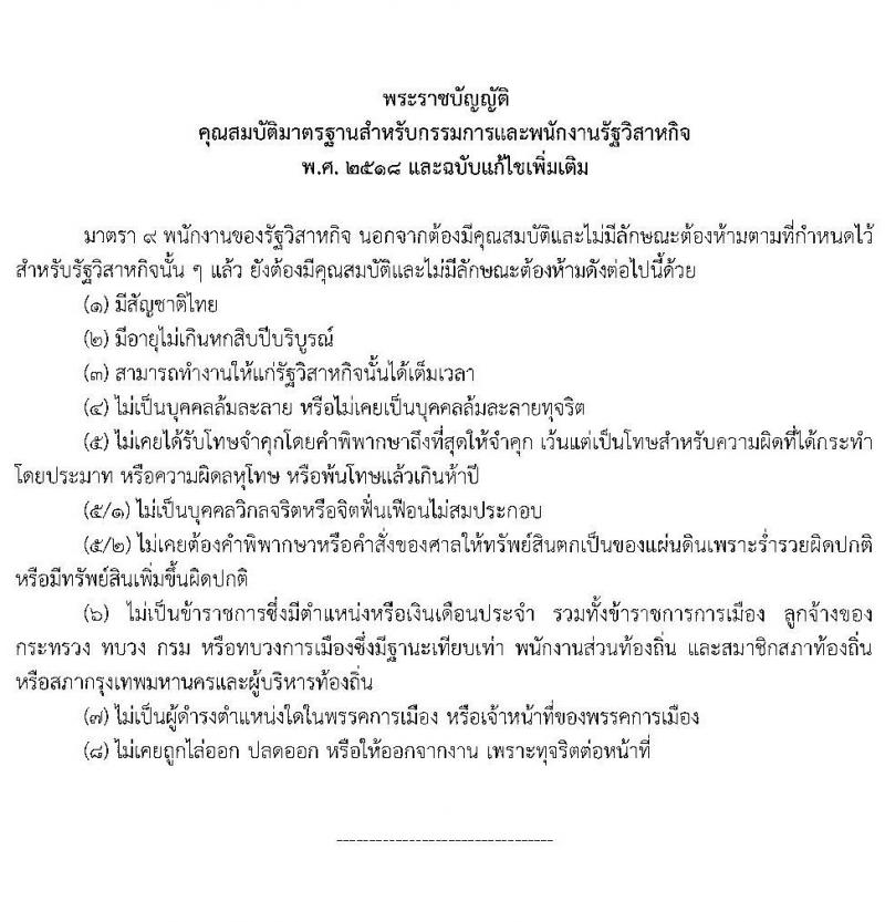 การประปาส่วนภูมิภาค รับสมัครบุคคลเข้ารับการคัดเลือกเพื่อบรรจุและแต่งตั้งเป็นพนักงาน จำนวนครั้งแรก 100 อัตรา (วุฒิ ปวส. ป.ตรี) รับสมัครสอบทางอินเทอร์เน็ต ตั้งแต่วันที่ 12-25 ก.ค. 2565