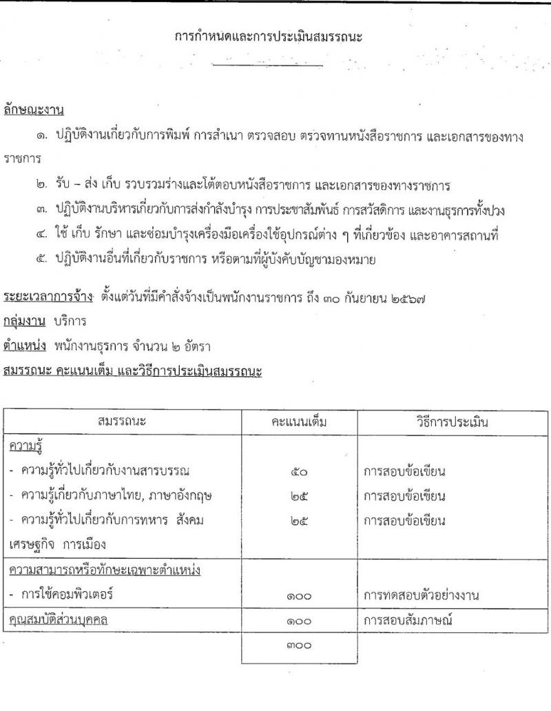 กรมส่งกำลังบำรุงทหารอากาศ รับสมัครบุคคลเพื่อเลือกสรรเป็นพนักงานราชการ จำนวน 2 ตำแหน่ง 3 อัตรา (วุฒิ ปวช. ม.ปลาย) รับสมัครสอบตั้งแต่วันที่ 18-22 ก.ค. 2565