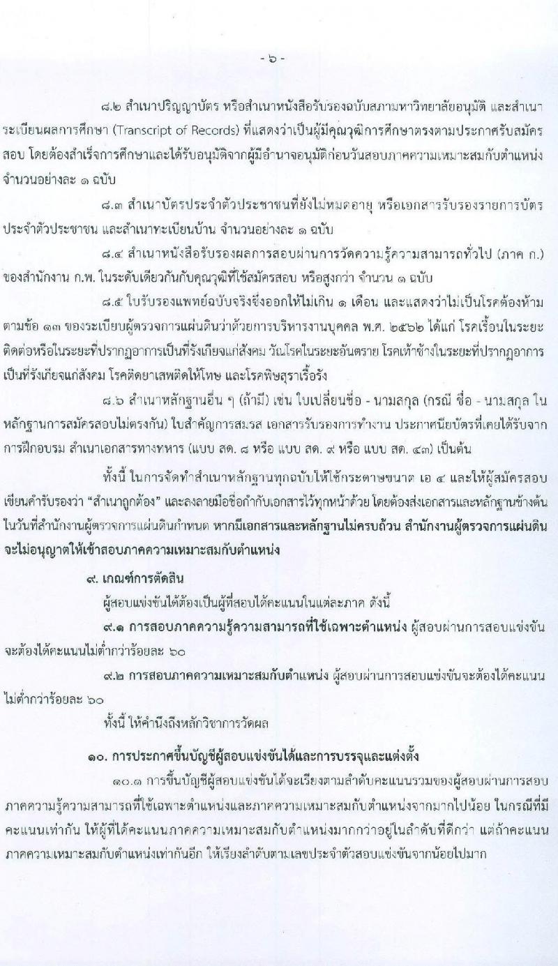 สำนักงานผู้ตรวจการแผ่นดิน รับสมัครสอบแข่งขันเพื่อบรรจุและแต่งตั้งบุคคลเป็นพนักงาน จำนวน 10 ตำแหน่ง ครั้งแรก 33 อัตรา (วุฒิ ป.ตรี ป.โท) รับสมัครสอบทางอินเทอร์เน็ต ตั้งแต่วันที่ 10-31 ส.ค. 2565
