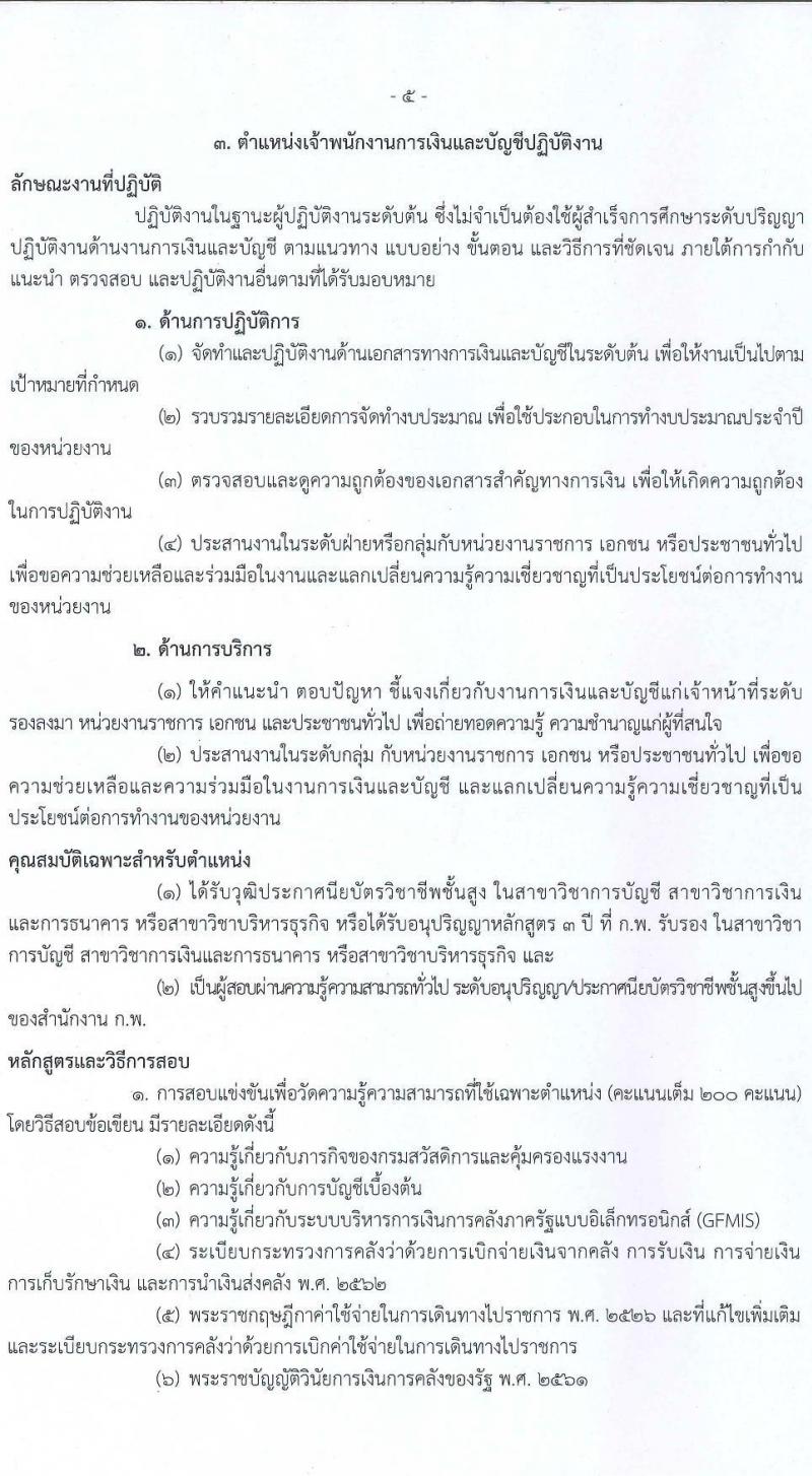 กรมสวัสดิการและคุ้มครองแรงงาน รับสมัครสอบแข่งขันเพื่อบรรจุและแต่ตั้งบุคคลเข้ารับราชการ จำนวน 4 ตำแหน่ง ครั้งแรก 6 อัตรา (วุฒิ ปวส. ป.ตรี) รับสมัครสอบทางอินเทอร์เน็ต ตั้งแต่วันที่ 22 ส.ค. – 11 ก.ย. 2565