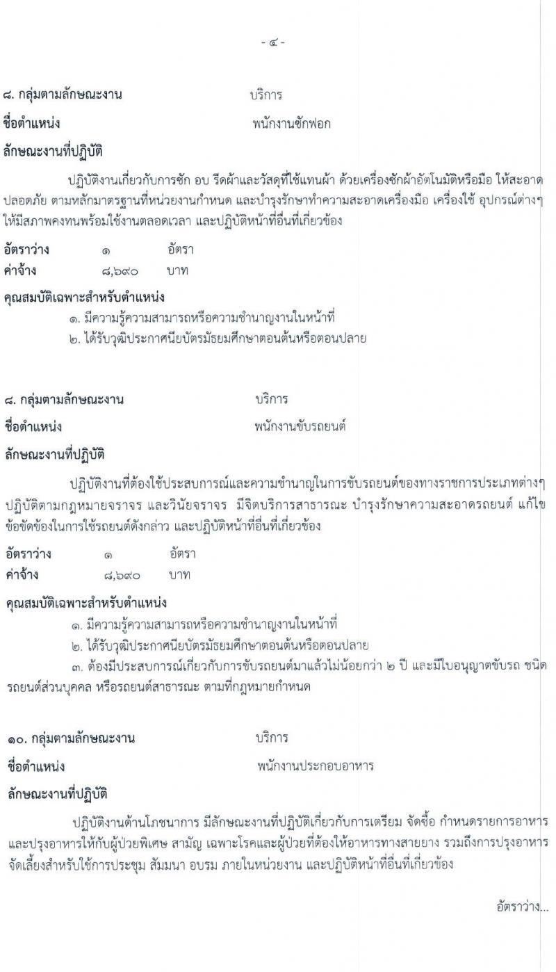โรงพยาบาลสระบุรี รับสมัครบุคคลเพื่อเลือกสรรเป็นพนักงานกระทรวงสาธารณสุขทั่วไป จำนวน 11 ตำแหน่ง 28 อัตรา (วุฒิ ม.ต้น ม.ปลาย ประกาศนียบัตรผู้ช่วยพยาบาล) รับสมัครสอบตั้งแต่วันที่ 8-14 ก.ย. 2565