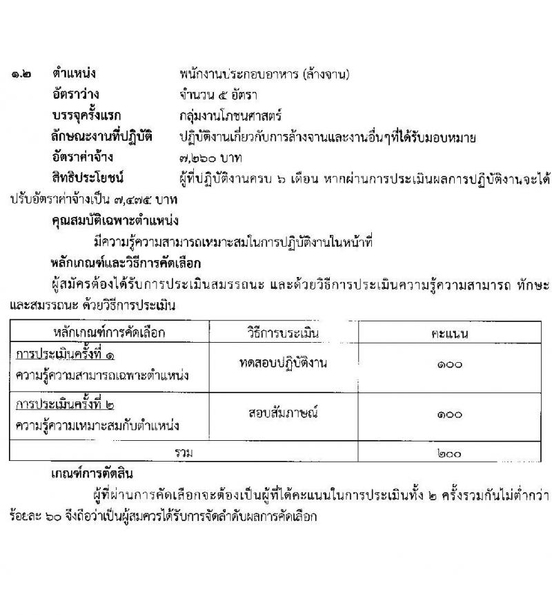 โรงพยาบาลสุราษฎร์ธานี รับสมัครบุคคลเพื่อคัดเลือกเป็นลูกจ้างชั่วคราวเงินบำรุง จำนวน 14 ตำแหน่ง 61 อัตรา (วุฒิ ม.ต้น ม.ปลาย ปวช. ปวส. ป.ตรี) รับสมัครสอบตั้งแต่วันที่ 6-13 ก.ย. 2565