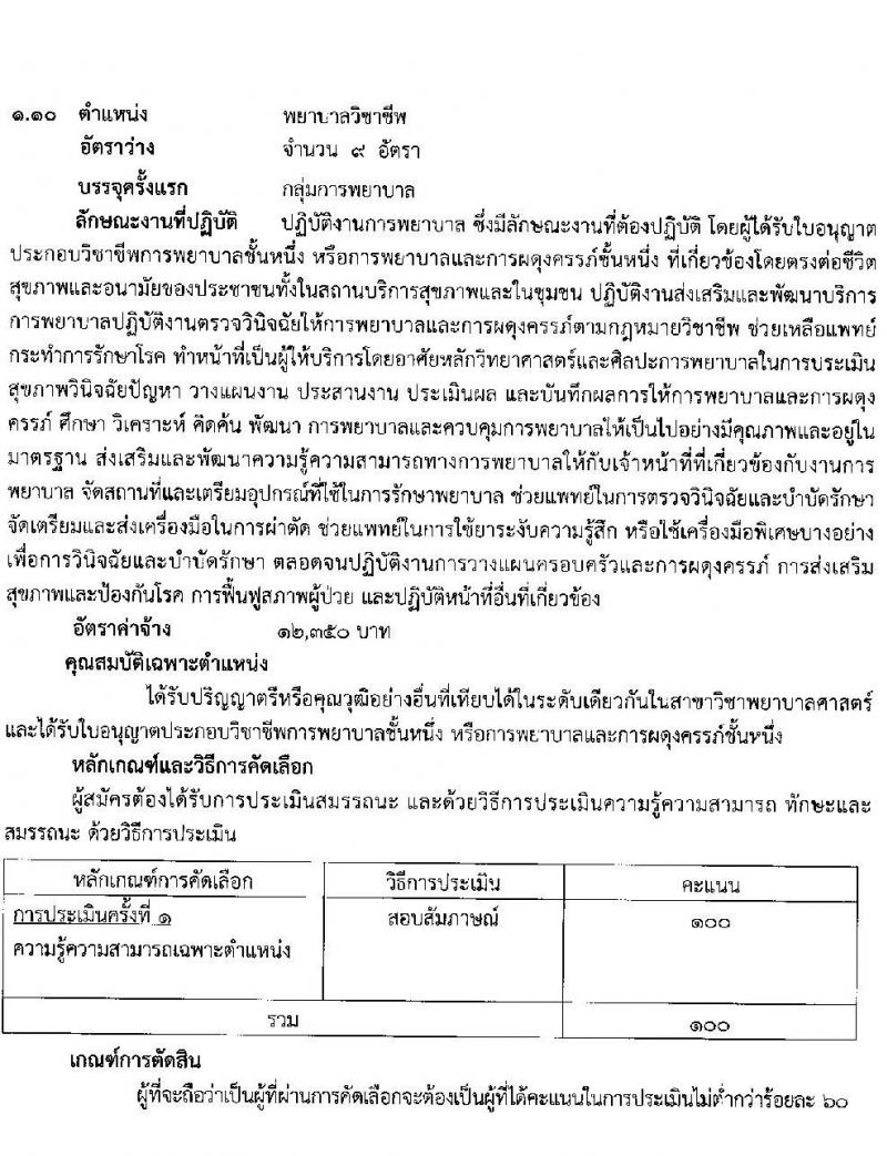 โรงพยาบาลสุราษฎร์ธานี รับสมัครบุคคลเพื่อคัดเลือกเป็นลูกจ้างชั่วคราวเงินบำรุง จำนวน 14 ตำแหน่ง 61 อัตรา (วุฒิ ม.ต้น ม.ปลาย ปวช. ปวส. ป.ตรี) รับสมัครสอบตั้งแต่วันที่ 6-13 ก.ย. 2565