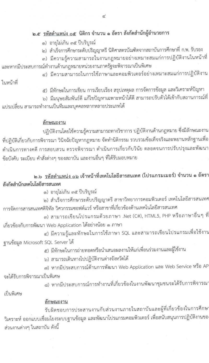 สถาบันพัฒนาองค์กรชุมชน (องค์การมหาชน) รับสมัครคัดเลือกบุคคลทั่วไปเพื่อเป็นผู้ปฏิบัติงาน จำนวน 5 ตำแหน่ง 7 อัตรา (วุฒิ ป.ตรี) รับสมัครสอบทางอีเมล ตั้งแต่วันที่ 13-23 ก.ย. 2565