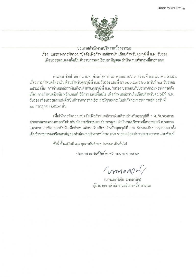 สำนักงานบริหารหนี้สาธารณะ รับสมัครสอบแข่งขันเพื่อบรรจุและแต่งตั้งบุคคลเข้ารับราชการ จำนวน 3 ตำแหน่ง ครั้งแรก 5 อัตรา (วุฒิ ป.ตรี) รับสมัครสอบทางอินเทอร์เน็ต ตั้งแต่วันที่ 3-26 ต.ค. 2565