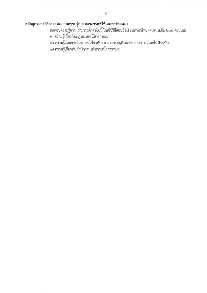 สำนักงานบริหารหนี้สาธารณะ รับสมัครสอบแข่งขันเพื่อบรรจุและแต่งตั้งบุคคลเข้ารับราชการ จำนวน 3 ตำแหน่ง ครั้งแรก 5 อัตรา (วุฒิ ป.ตรี) รับสมัครสอบทางอินเทอร์เน็ต ตั้งแต่วันที่ 3-26 ต.ค. 2565