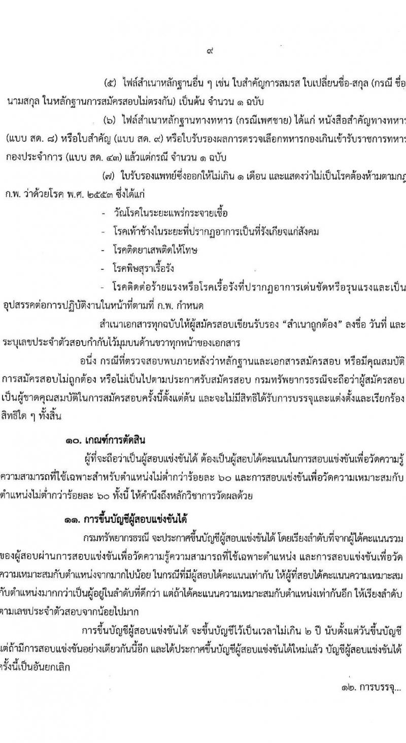 กรมทรัพยากรธรณี รับสมัครสอบแข่งขันเพื่อบรรจุและแต่งตั้งบุคคลเข้ารับราชการ จำนวน 9 ตำแหน่ง ครั้งแรก 27 อัตรา (วุฒิ ปวส. หรือเทียบเท่า ป.ตรี) รับสมัครสอบทางอินเทอร์เน็ต ตั้งแต่วันที่ 3-26 ต.ค. 2565