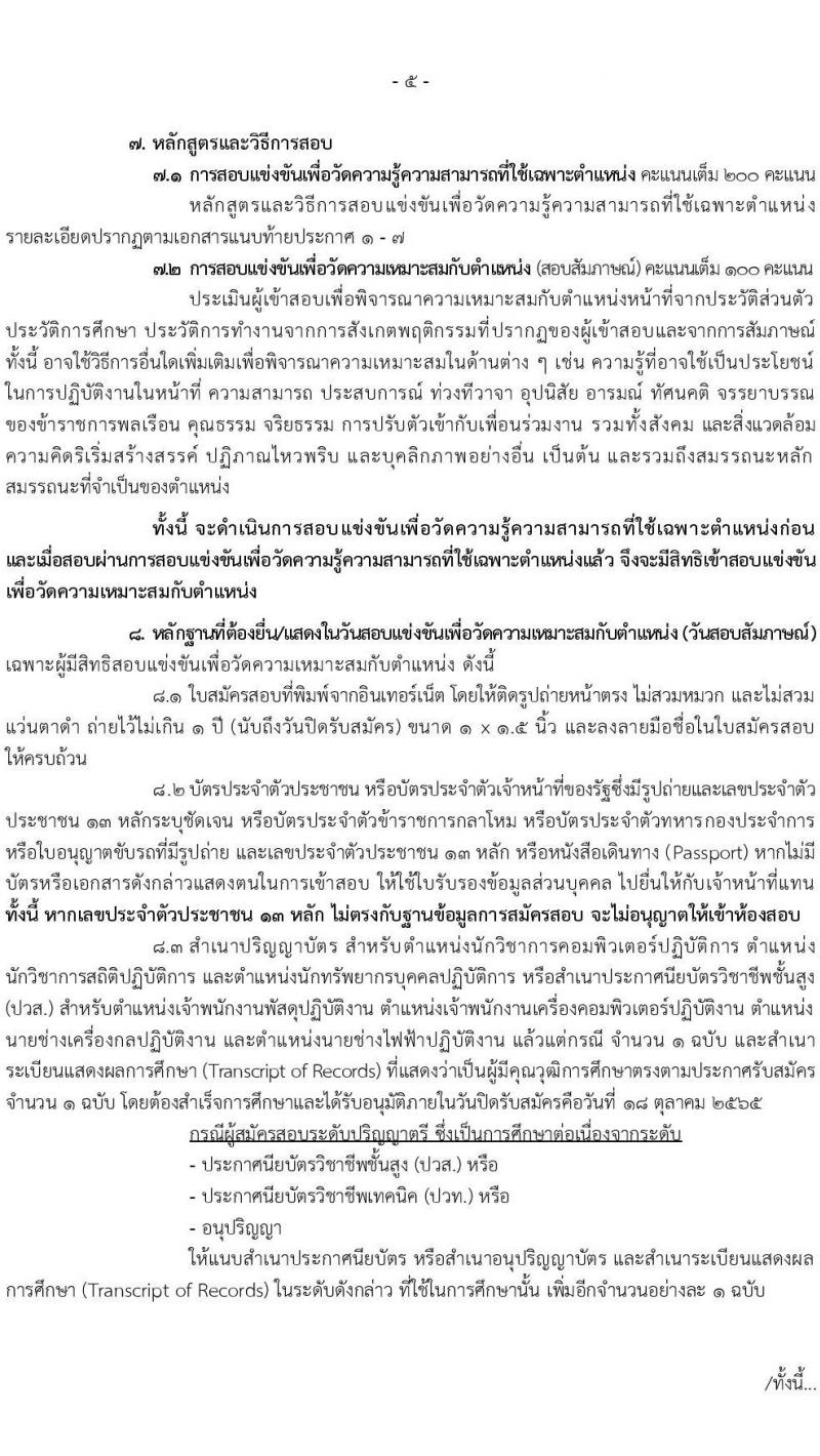 กรมศุลกากร รับสมัครสอบแข่งขันเพื่อบรรจุและแต่งตั้งบุคคลเข้ารับราชการ จำนวน 7 ตำแหน่ง ครั้งแรก 22 อัตรา (วุฒิ ปวส. ป.ตรี) รับสมัครสอบทางอินเทอร์เน็ต ตั้งแต่วันที่ 22 ก.ย. – 18 ต.ค. 2565