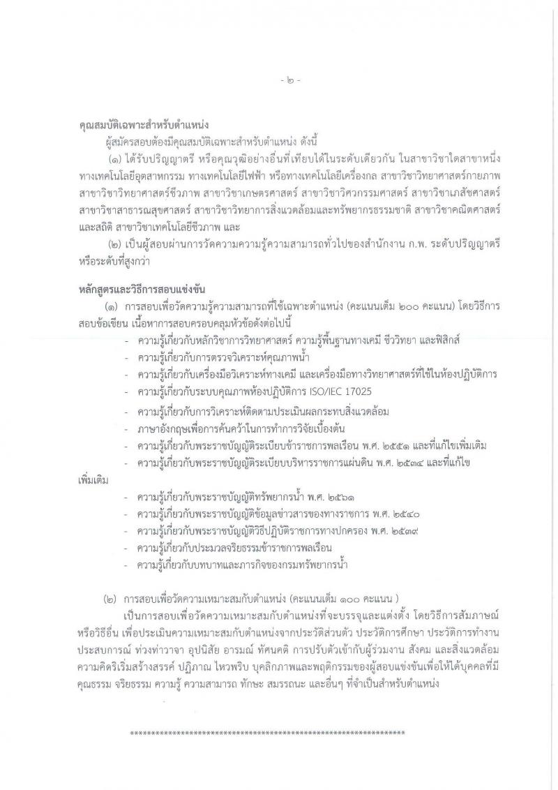 กรมทรัพยากรน้ำ รับสมัครสอบแข่งขันเพื่อบรรจุและแต่งตั้งบุคคลเข้ารับราชการ จำนวน 11 ตำแหน่ง ครั้งแรก 48 อัตรา (วุฒิ ปวส. ป.ตรี) รับสมัครสอบทางอินเทอร์เน็ต ในวันที่ 10 ต.ค. – 3 พ.ย. 2565