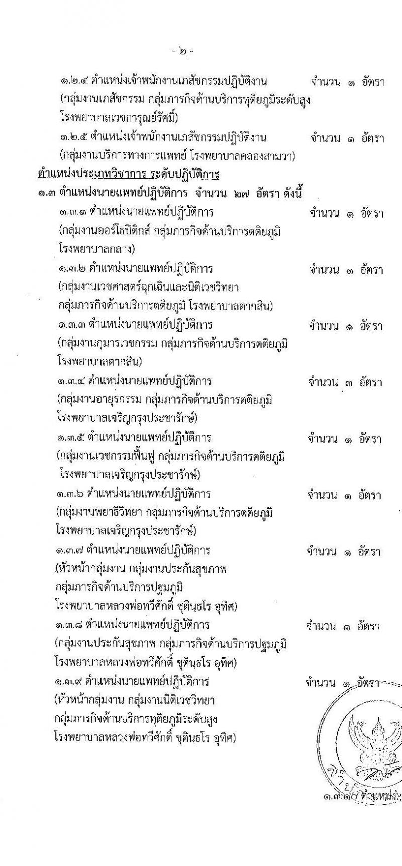 สำนักงานคณะกรรมการข้าราชการกรุงเทพมหานคร รับสมัครคัดเลือกเพื่อบรรจุและแต่งตั้งบุคคลเข้ารับราชการ สังกัดสำนักการแพทย์ จำนวน 17 ตำแหน่ง 81 อัตรา (วุฒิ ประกาศนียบัตรทางการแพทย์พยาบาล ป.ตรี ทางการแพทย์พยาบาล) รับสมัครสอบตั้งแต่วันที่ 25 ต.ค. – 7 พ.ย. 2565
