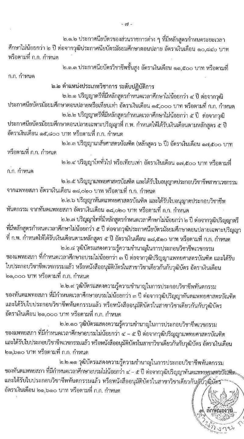 สำนักงานคณะกรรมการข้าราชการกรุงเทพมหานคร รับสมัครคัดเลือกเพื่อบรรจุและแต่งตั้งบุคคลเข้ารับราชการ สังกัดสำนักการแพทย์ จำนวน 17 ตำแหน่ง 81 อัตรา (วุฒิ ประกาศนียบัตรทางการแพทย์พยาบาล ป.ตรี ทางการแพทย์พยาบาล) รับสมัครสอบตั้งแต่วันที่ 25 ต.ค. – 7 พ.ย. 2565