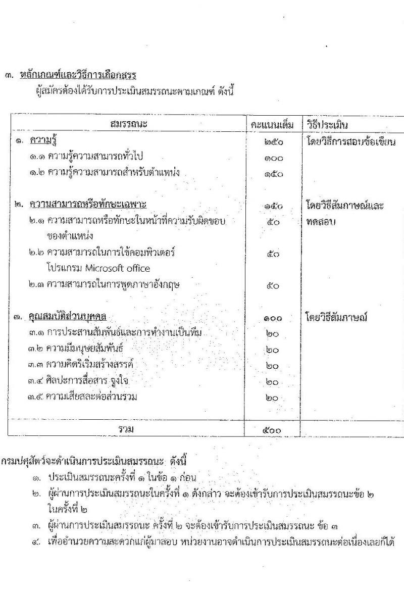 กรมปศุสัตว์ รับสมัครบุคคลเพื่อเลือกสรรเป็นพนักงานราชการทั่วไป จำนวน 11 อัตรา (วุฒิ ม.3 ปวส. ป.ตรี) รับสมัครตั้งแต่วันที่ 26 ต.ค. – 3 พ.ย. 2565
