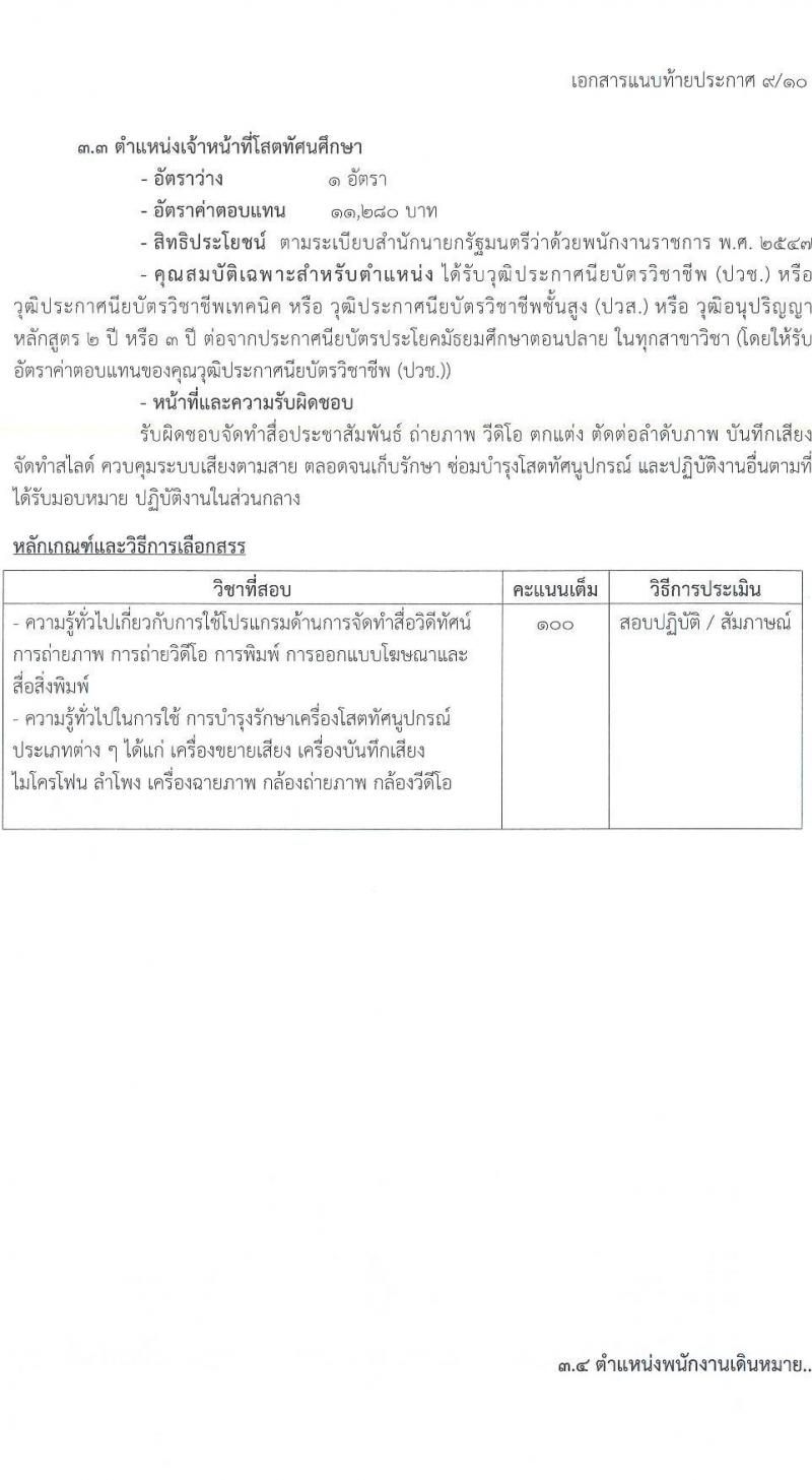 กรมบังคับคดี รับสมัครบุคคลเพื่อเลือกสรรเป็นพนักงานราชการทั่วไป จำนวน 10 ตำแหน่ง ครั้งแรก 103 อัตรา (วุฒิ ปวช. ปวส. อนุปริญญา ป.ตรี) รับสมัครทางอินเทอร์เน็ต ตั้งแต่วันที่ 21-30 พ.ย. 2565