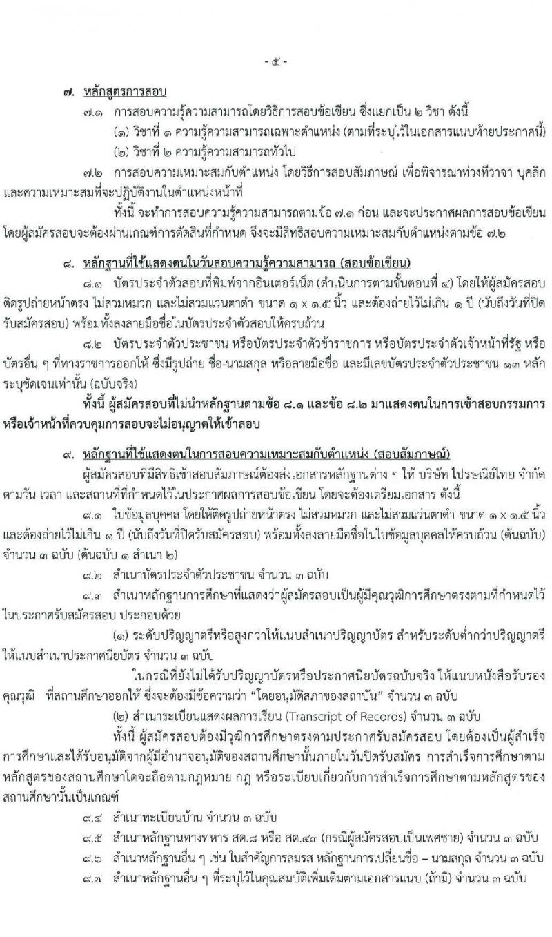 ไปรษณีย์ไทย รับสมัครสอบคัดเลือกเพื่อบรรจุเข้าทำงานเป็นพนักงาน จำนวน 7 ตำแหน่ง 15 อัตรา (วุฒิ ปวส. ป.ตรี) รับสมัครทางอินเทอร์เน็ต ตั้งแต่วันที่ 28 พ.ย. – 13 ธ.ค. 2565