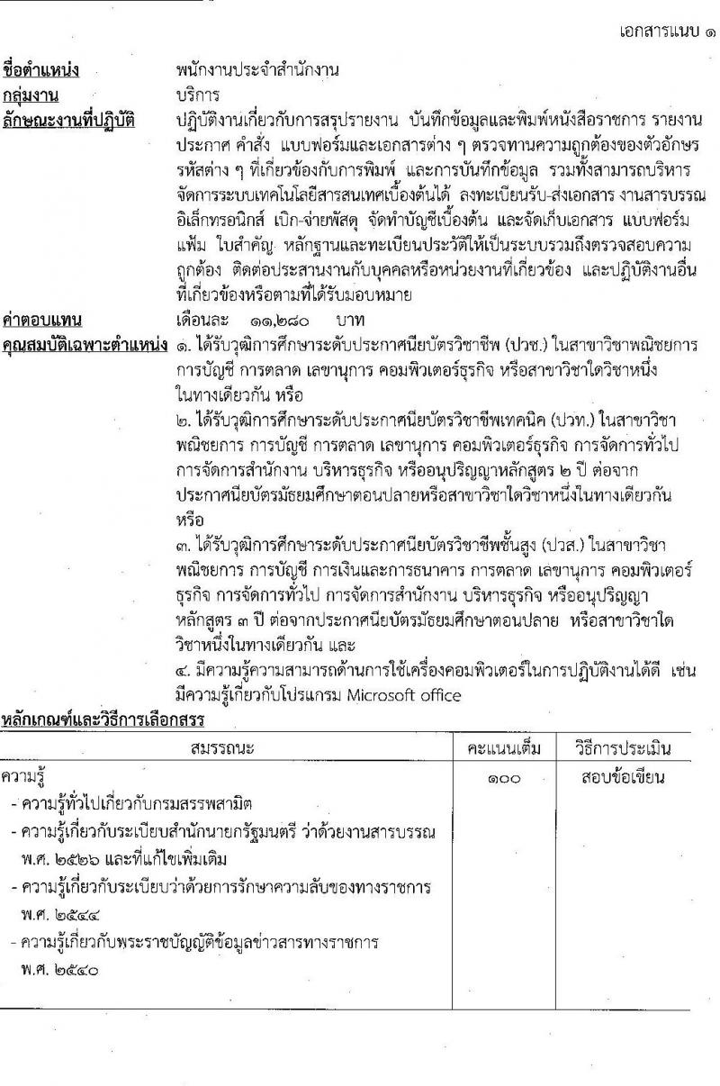 กรมสรรพสามิต รับสมัครบุคคลเพื่อเลือกสรรเป็นพนักงานราชการทั่วไป จำนวน 4 ตำแหน่ง 4 อัตรา (วุฒิ ปวช. ปวท. ปวส.) รับสมัครตั้งแต่วันที่ 28 พ.ย. – 2 ธ.ค. 2565