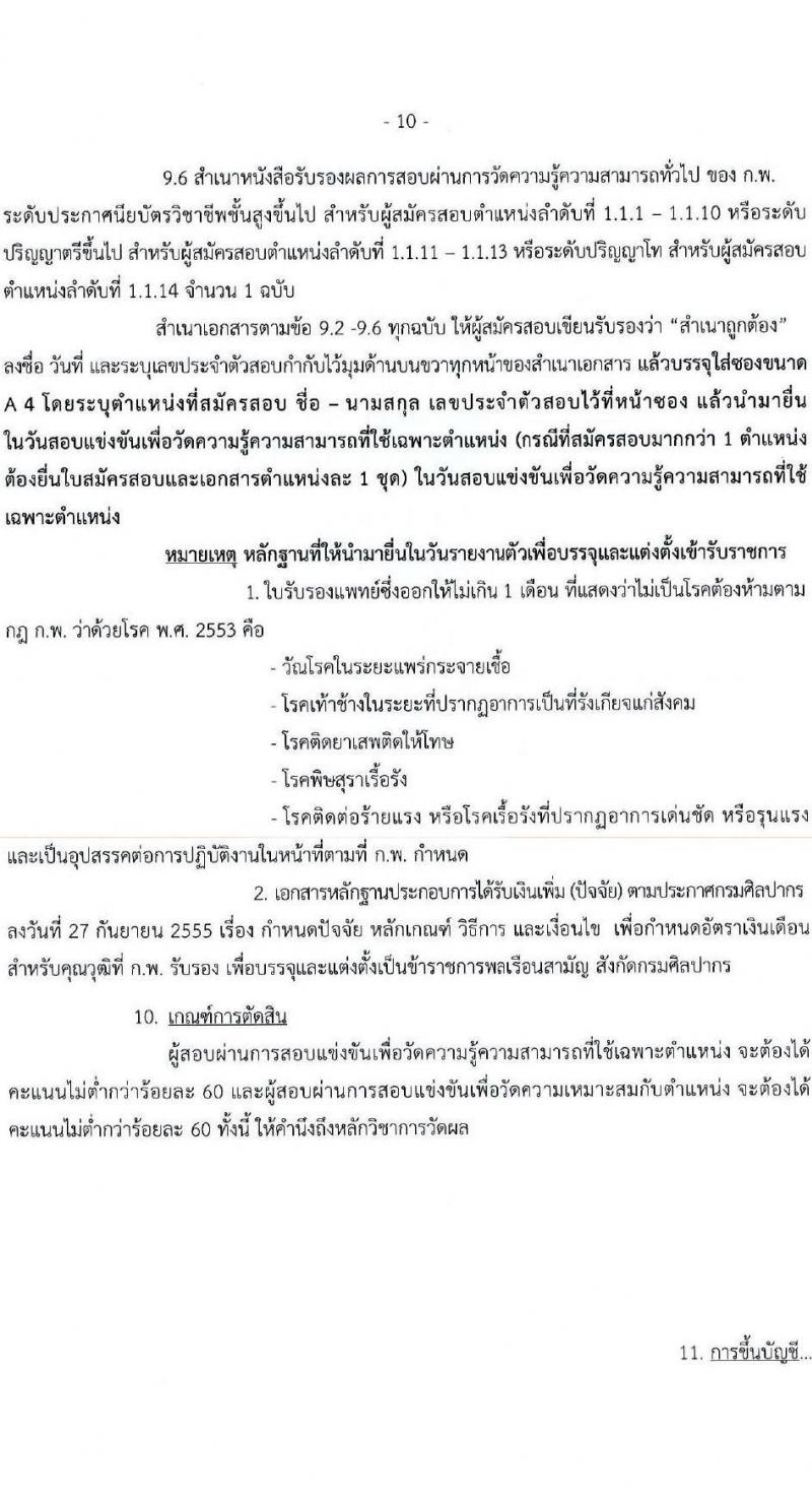 กรมศิลปากร รับสมัครสอบแข่งขันเพื่อบรรจุและแต่งตั้งบุคคลเข้ารับราชการ จำนวน 14 ตำแหน่ง ครั้งแรก 50 อัตรา (วุฒิ ปวช. ปวส. ป.ตรี ป.โท) รับสมัครทางอินเทอร์เน็ต ตั้งแต่วันที่ 7 ธ.ค. – 24 ม.ค. 2565