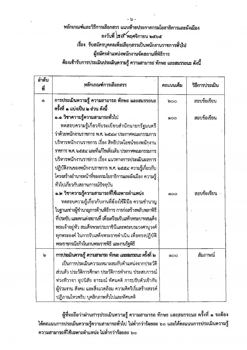 กรมโยธาธิการและผังเมือง รับสมัครบุคคลเพื่อเลือกสรรเป็นพนักงานราชการทั่วไป จำนวน 15 ตำแหน่ง 23 อัตรา (วุฒิ ปวช. ปวส. ป.ตรี ป.โท) รับสมัครทางอินเทอร์เน็ต ตั้งแต่วันที่ 13-20 ธ.ค. 2565