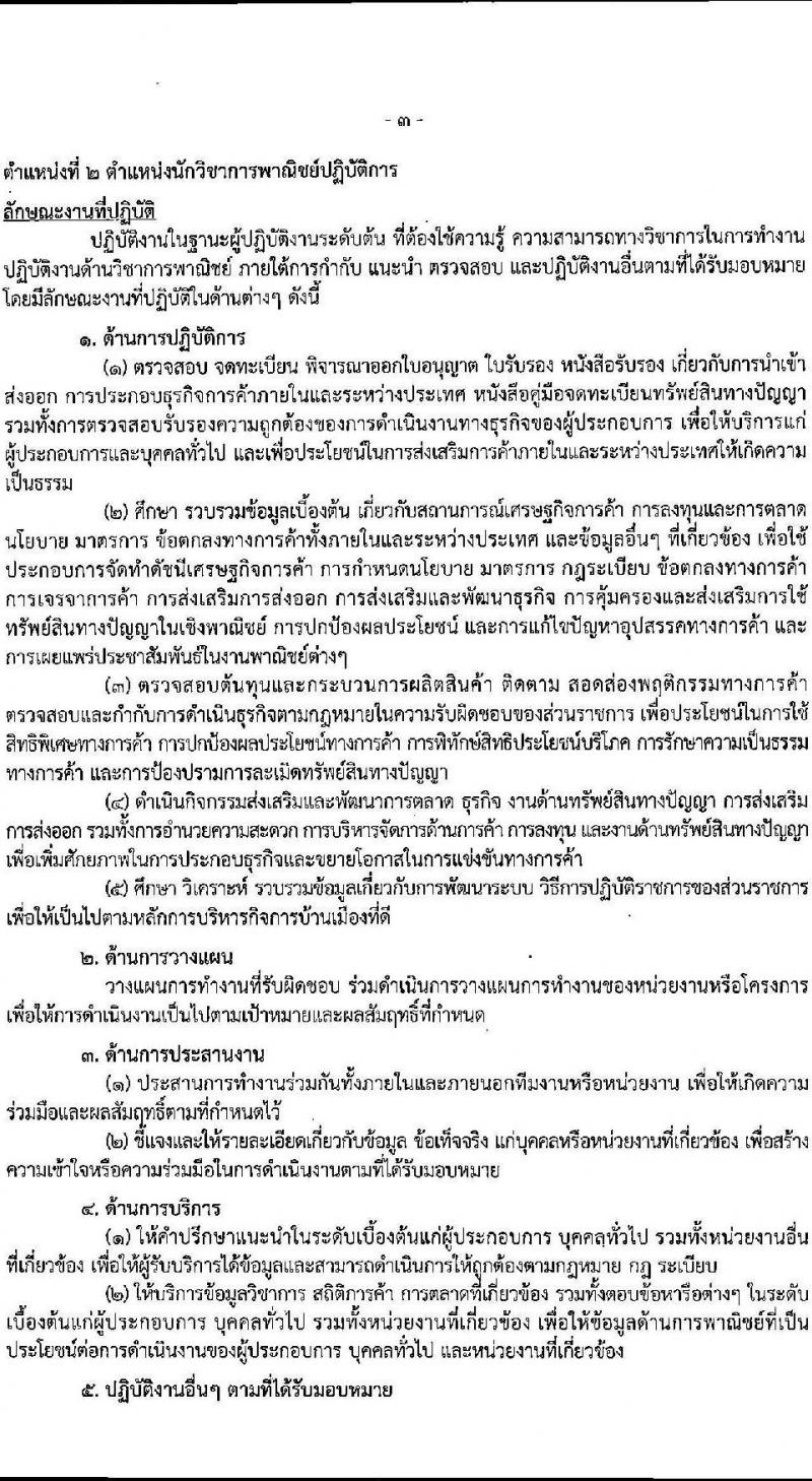 กรมพัฒนาธุรกิจการค้า รับสมัครสอบแข่งขันเพื่อบรรจุและแต่งตั้งบุคคลเข้ารับราชการ จำนวน 4 ตำแหน่ง 13 อัตรา (วุฒิ ปวส. ป.ตรี) รับสมัครทางอินเทอร์เน็ต ตั้งแต่วันที่ 13 ธ.ค. – 11 ม.ค. 2565